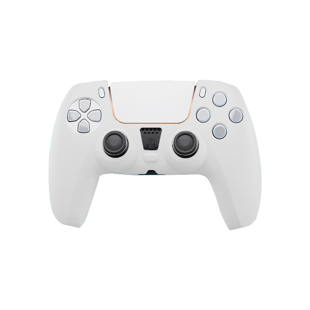 Protective Case Soft Silicone Cover for Sony Playstation 5 Controller - White