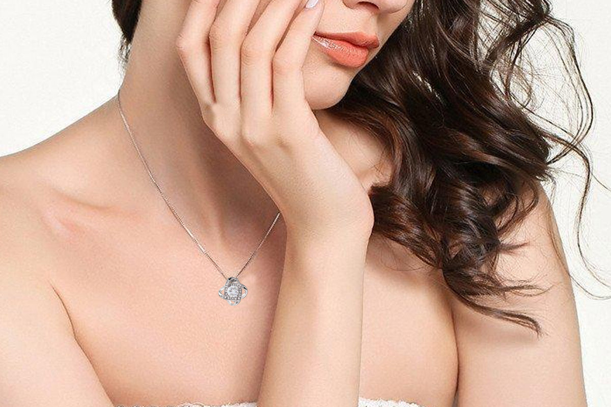 Eternal Preserved Rose Necklace with Box Set for Mom Girlfriend Wife