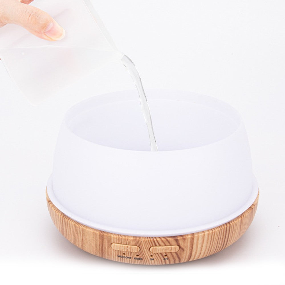 300ML Essential Oil Diffuser Aromatherapy Diffuser Mini Humidifier - Wood Color