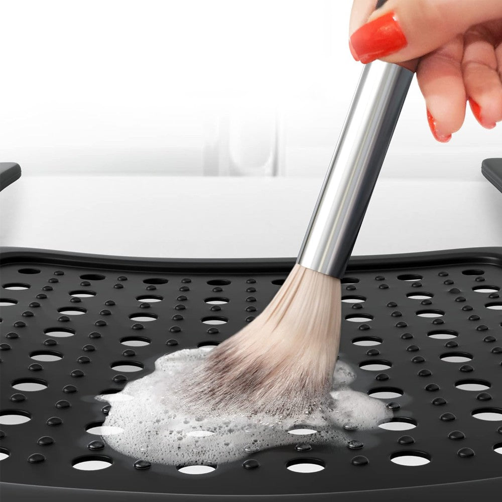 1Pc Silicone Makeup Brush Cleaning Mat Sink Topper Organizer for Beauty Tools