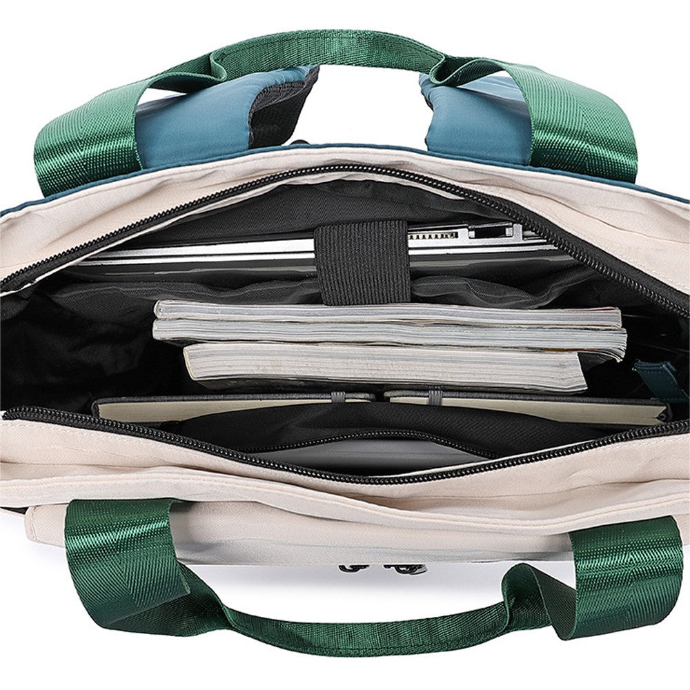 Laptop Backpack with USB Charging Port Travel Daypack Tote Bag - Green