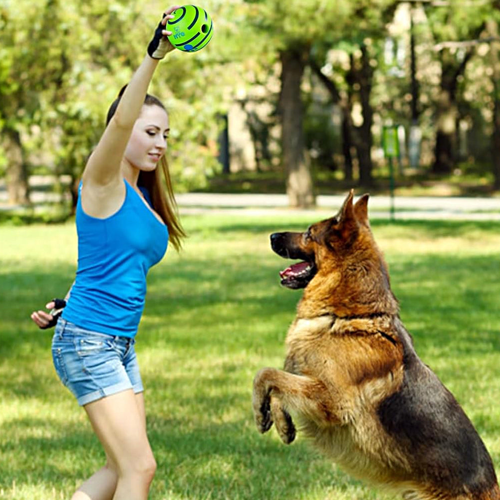 11cm Wobble Wag Giggle Dog Ball Interactive Dog Toy Ball