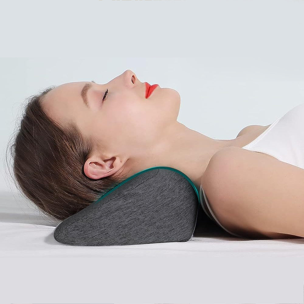 Cervical Neck Pillow Memory Foam Neck Bolster Pillow for Pain Relief