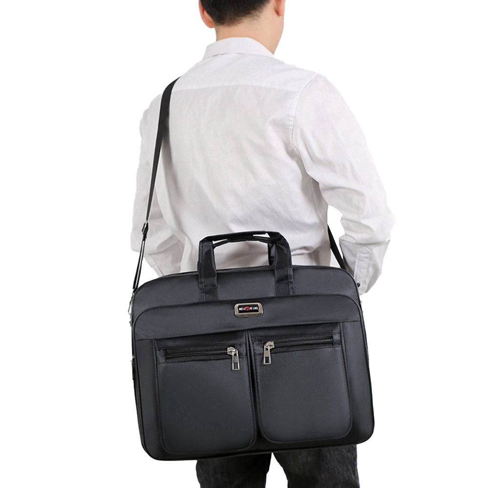 Men Laptop Bag for 15.6 inch Briefcase Bag Office Carry Bag Double Front Pocket