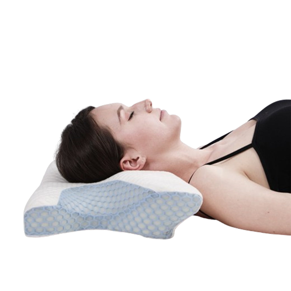 Memory Foam Pillow Cervical Neck Bed Pillow for Side Back Sleepers