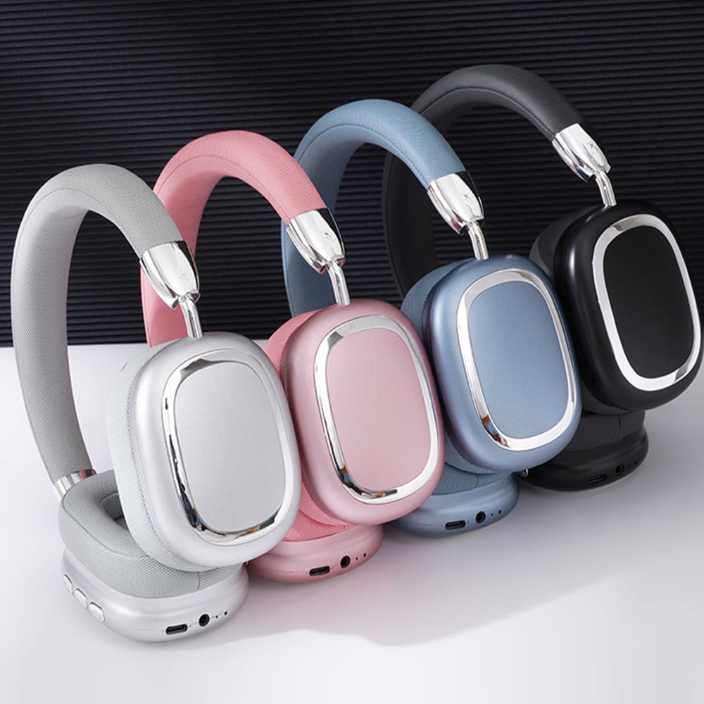 5.3Wireless Headphones Bluetooth Stereo Earphones Over Ear Headset Pink