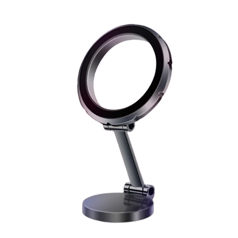 Metal Magnetic Car Phone Holder Folding Magnet Mount Grey