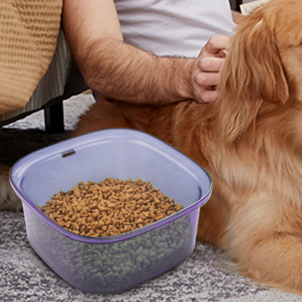 2L Pet Dog Cat Water Bowl No Spill Water Feeder Purple