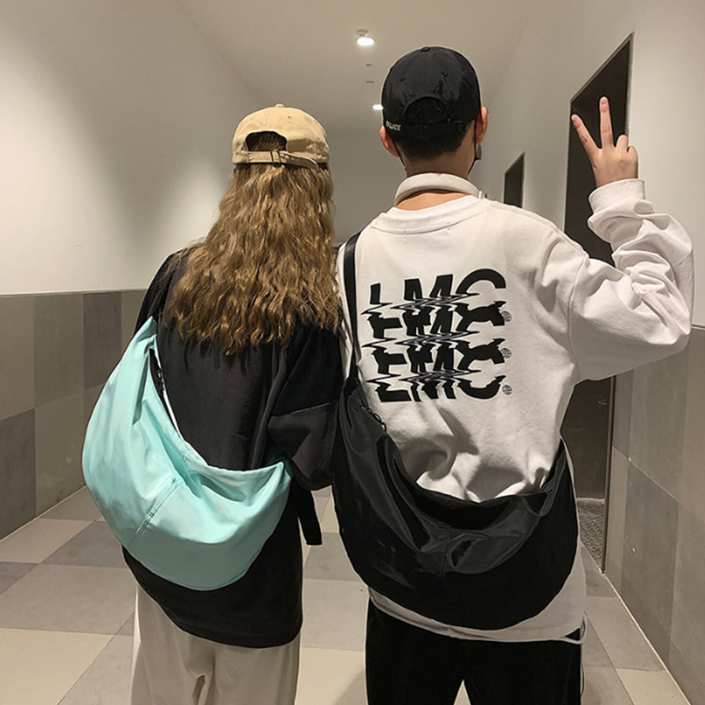 Shoulder Strap Crossbody Bag Hobo Armpit Chest Bag Small Dumpling Bag Light Blue