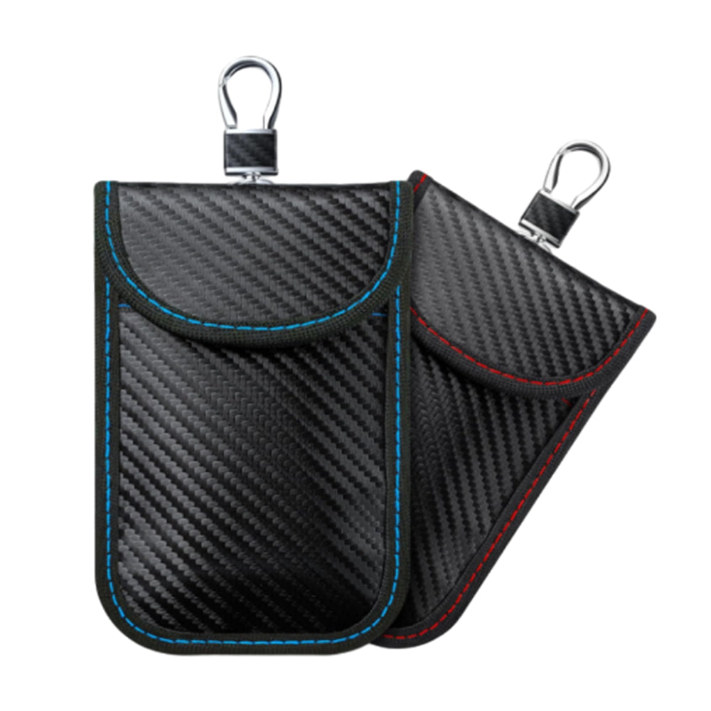 2Pcs RFID Signal Blocking Faraday Bags Key Fob Protector Pouches Wallet Blocker