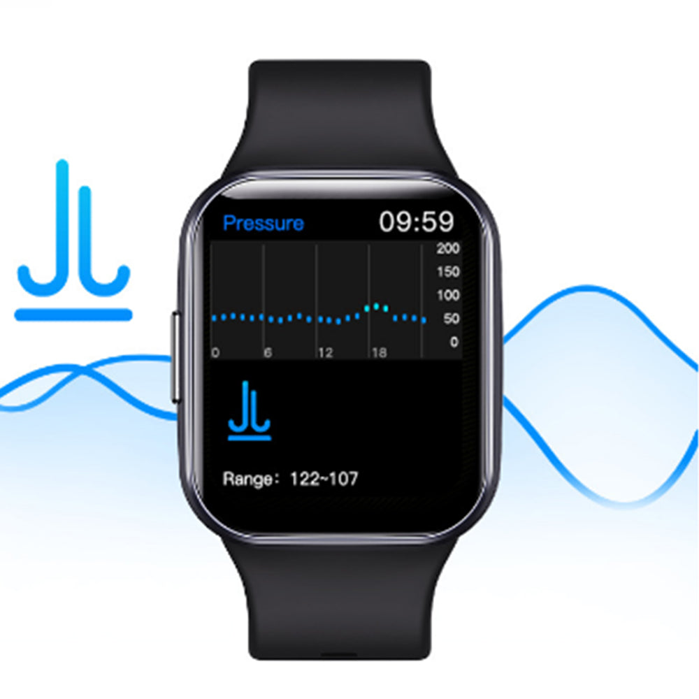 Bluetooth Smart Watch Health Tracker Blood Pressure Heart Rate Monitor Black