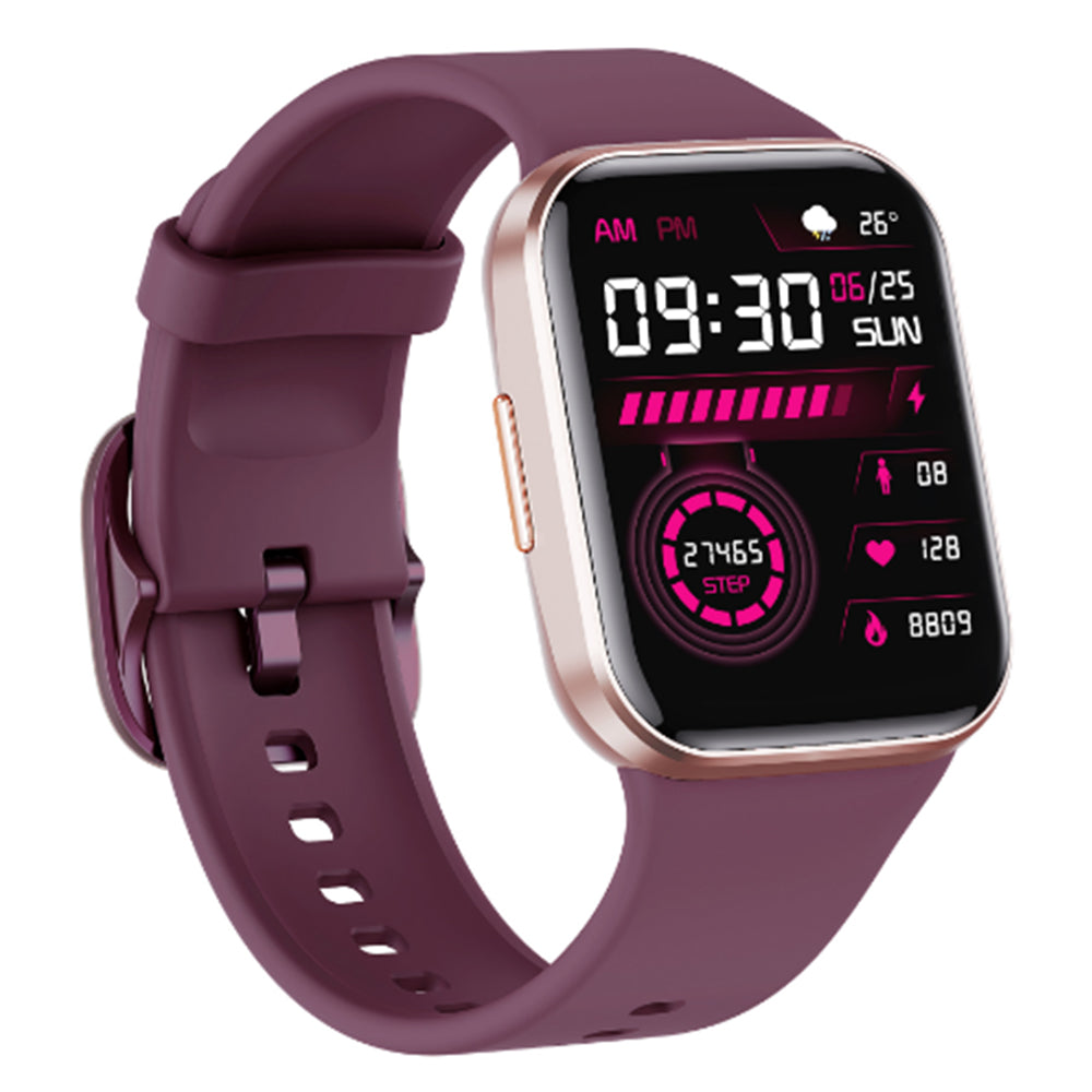 Bluetooth Smart Watch Health Tracker Blood Pressure Heart Rate Monitor Purple