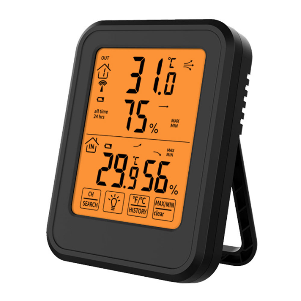 Digital Thermometer Humidity Meter Room Temperature LCD Hygrometer Gauge Black