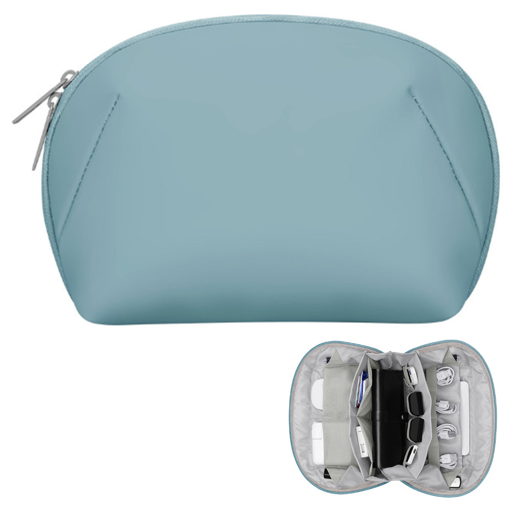 Travel Gadget Organizer Bag Portable Electronics Accessories Pouch Bag Blue L