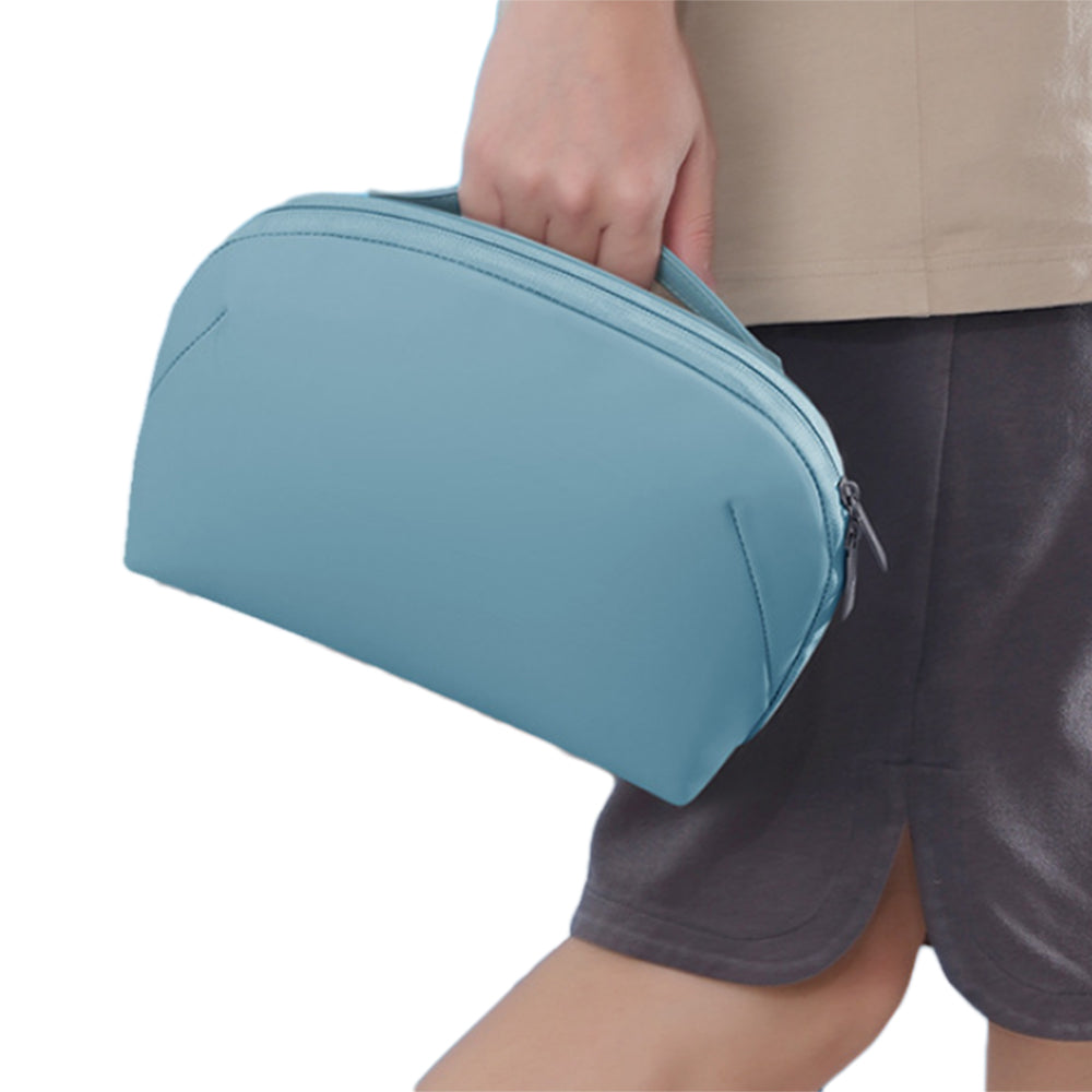 Travel Gadget Organizer Bag Portable Electronics Accessories Pouch Bag Blue L