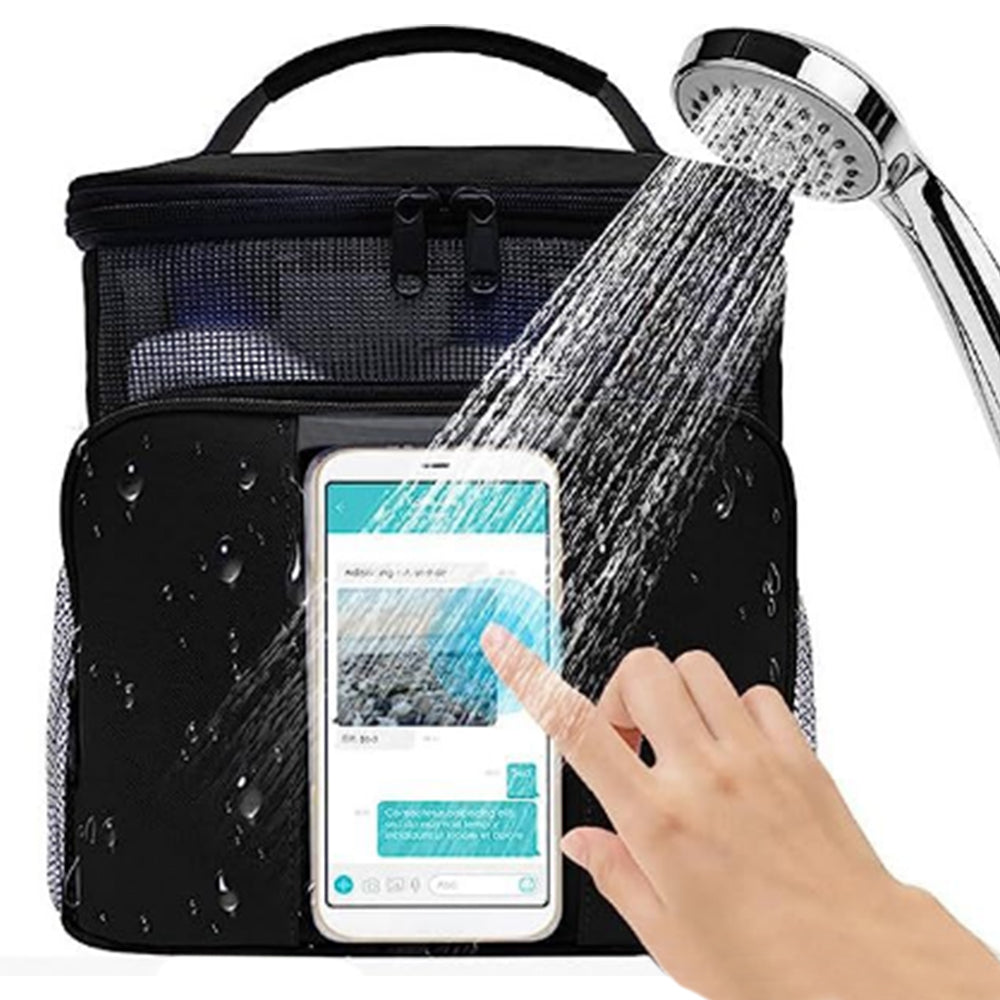 Large Capacity Hanging Makeup Cosmetic Bag Travel Storage Toiletry Bag Black