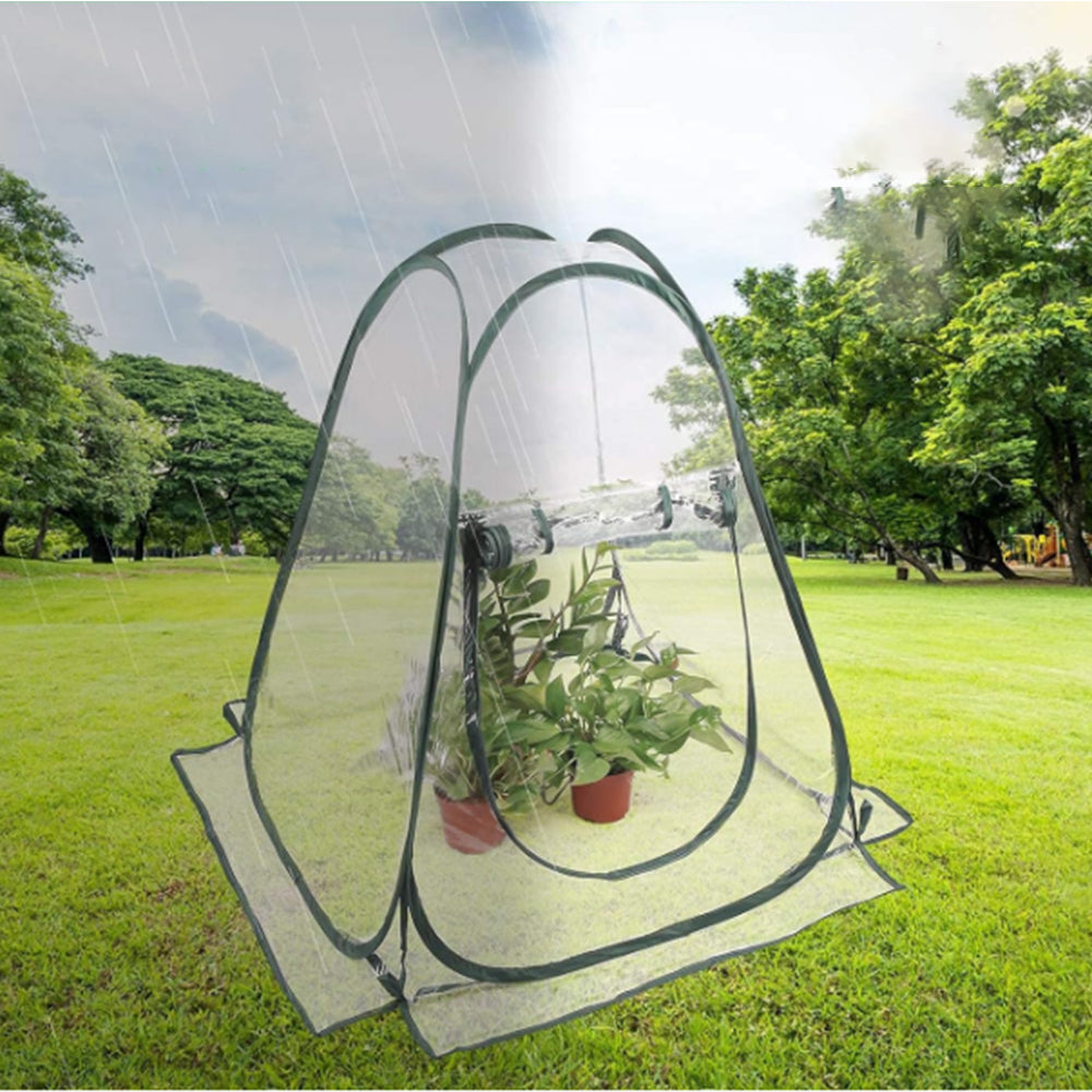 70x70x80cm Pop-up Greenhouse Cover Transparent PVC Small Grow Plant House Tent