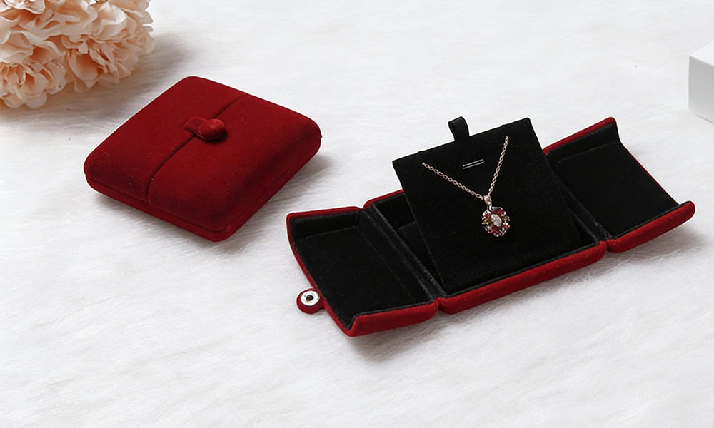 Velvet Jewelry Box Gift Box for Bracelets Necklaces