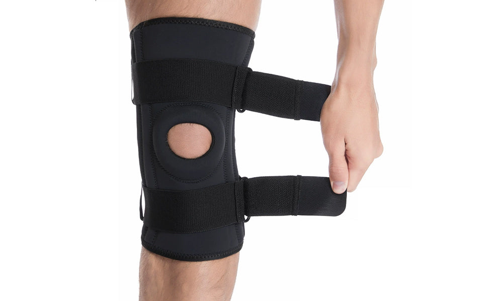 1/2PCS Adjustable Knee Brace Support with Spring Stabilizers for Sports Hiking Running
