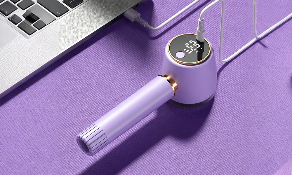 Rechargeable Fabric Shaver Electric Lint Remover with LED Display for Clothes