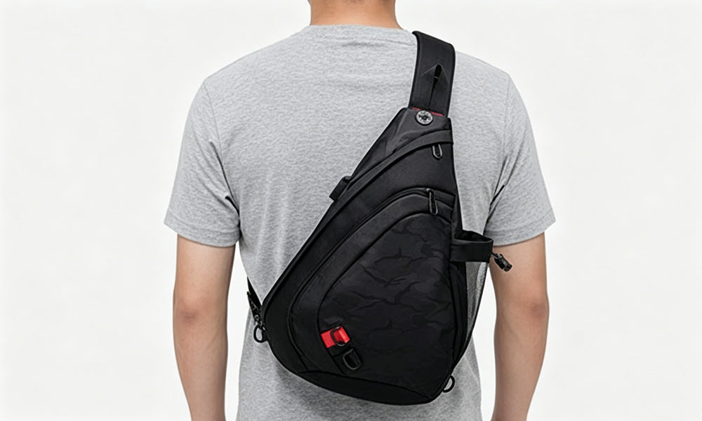 Mens Large Sling Bag Cross Body Chest Pack for Gym Travel