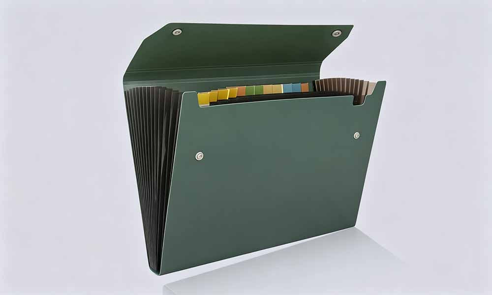 2 PCS Waterproof PP A4 Accordion File Organizers with 12 Compartments