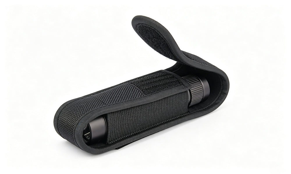 4 PCS EVA Nylon Flashlight Belt Holsters with Hook and Loop Release
