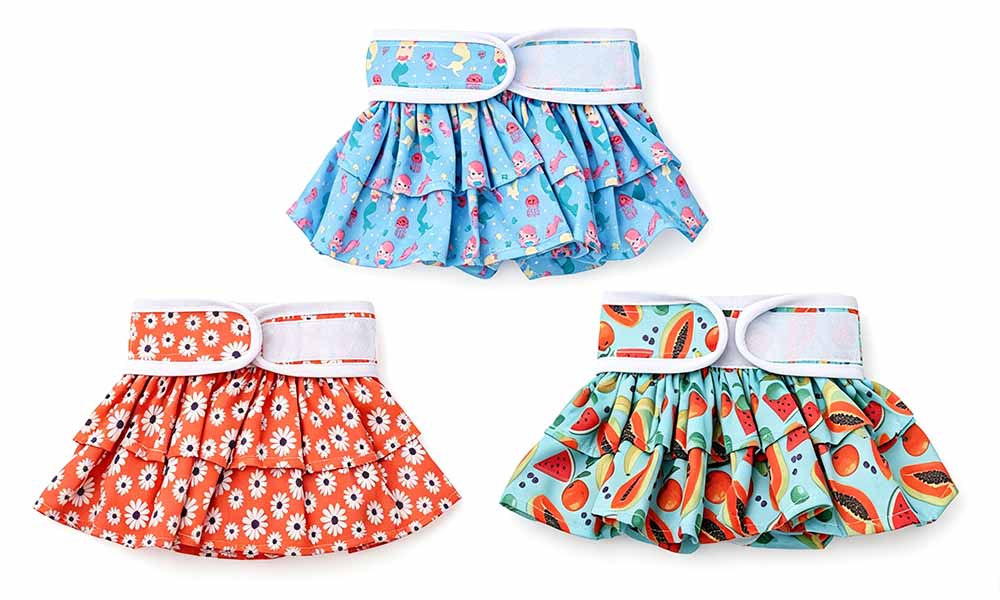 Female Dog Reusable Diaper Washable Leak Resistant Pet Underwear