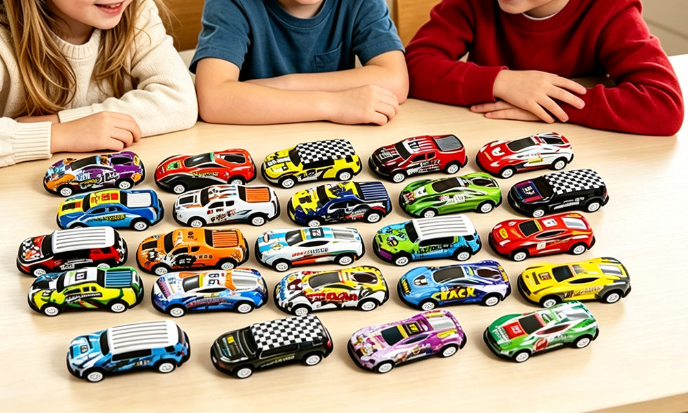 24 Day Christmas Advent Calendar with 24 Die Cast Alloy Toy Cars