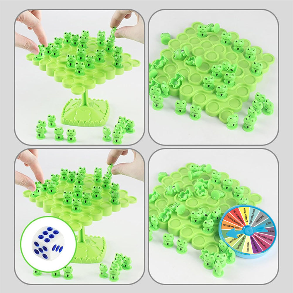 2Pcs Frog Balance Game Decompression Balance Board Game for Adult