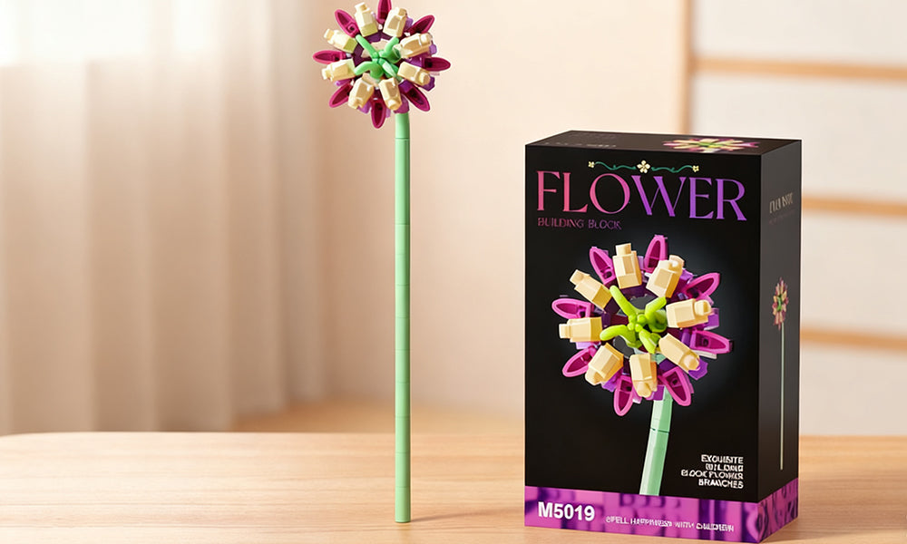 DIY Flower Bouquet Building Blocks Set Home Decoration Gift for Kids and Adults