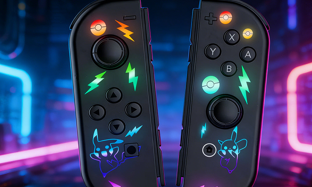 RGB Light Wireless Game Controller with Motion Control and Dual Vibration