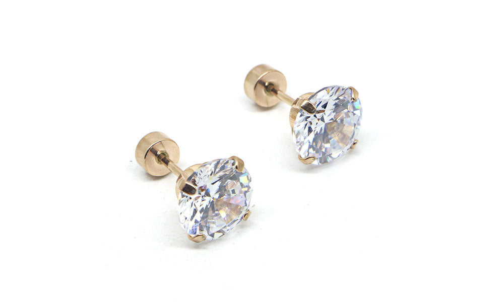 6/12 Pairs Stud Earrings 6 Sizes Earring for Every Look