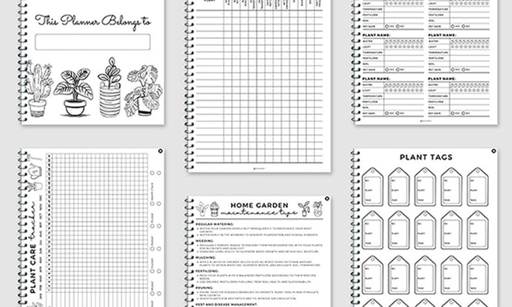 Gardening and ADHD Cleaning Planner Journal with Monthly Planner Checklist