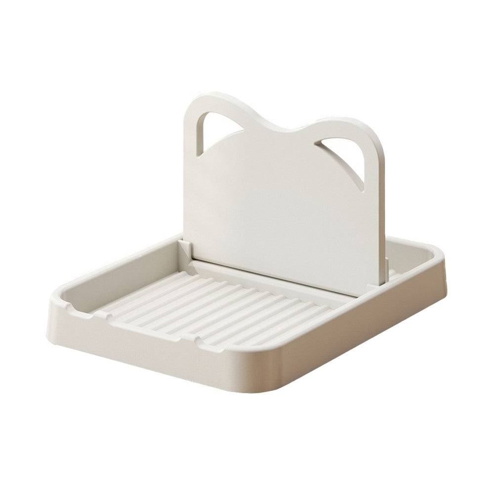 1Pc Spoon Rest with Pot Lid Holder Foldable Pot Lid Rack Kitchen Storage Rack