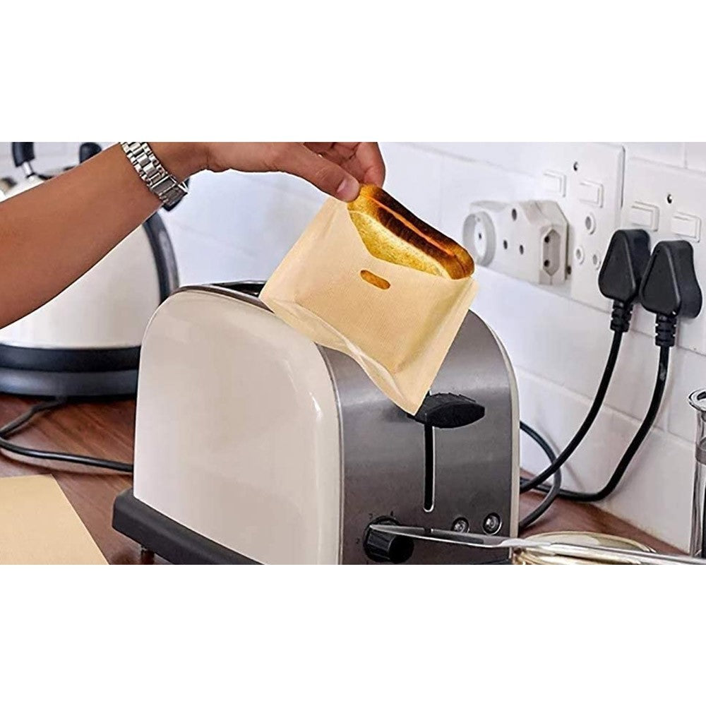 10Pcs Reusable Heat-Resistant Toaster Bags