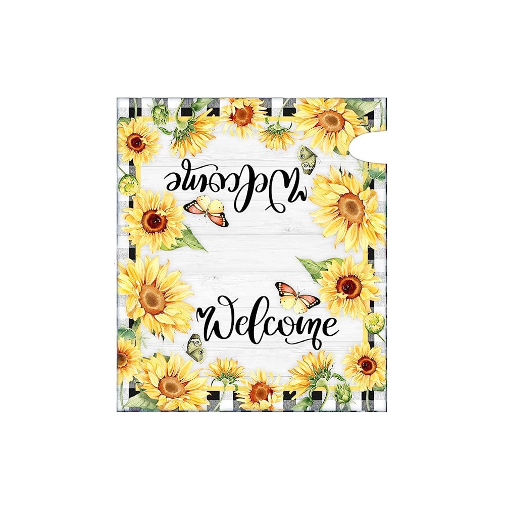 2Pcs Sunflower Mailbox Cover Garden Post Letter Box Wrap Farmhouse Decor