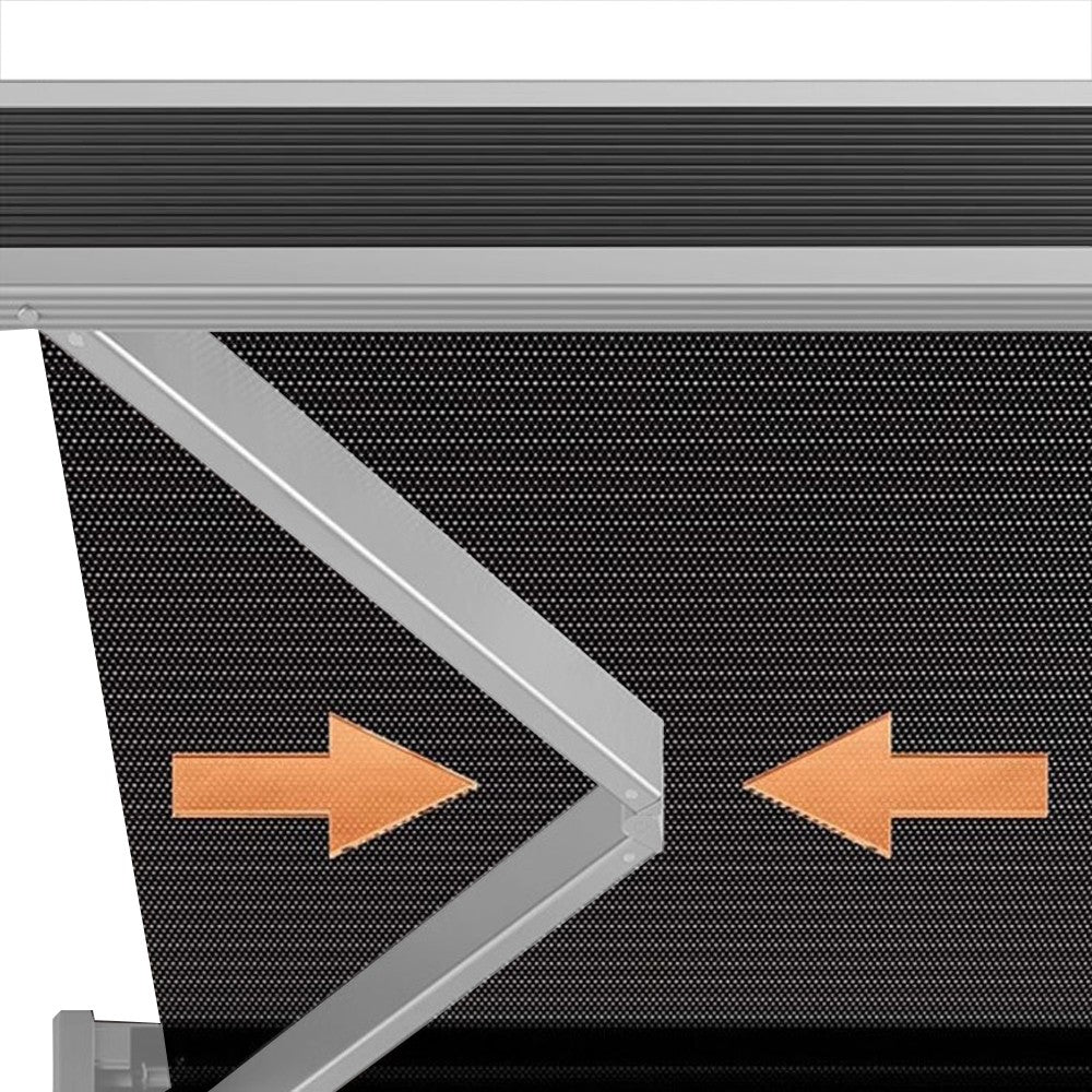 Wall Mounted Retractable Drying Rack Pull Out Laundry Rack with 6 Hooks - White