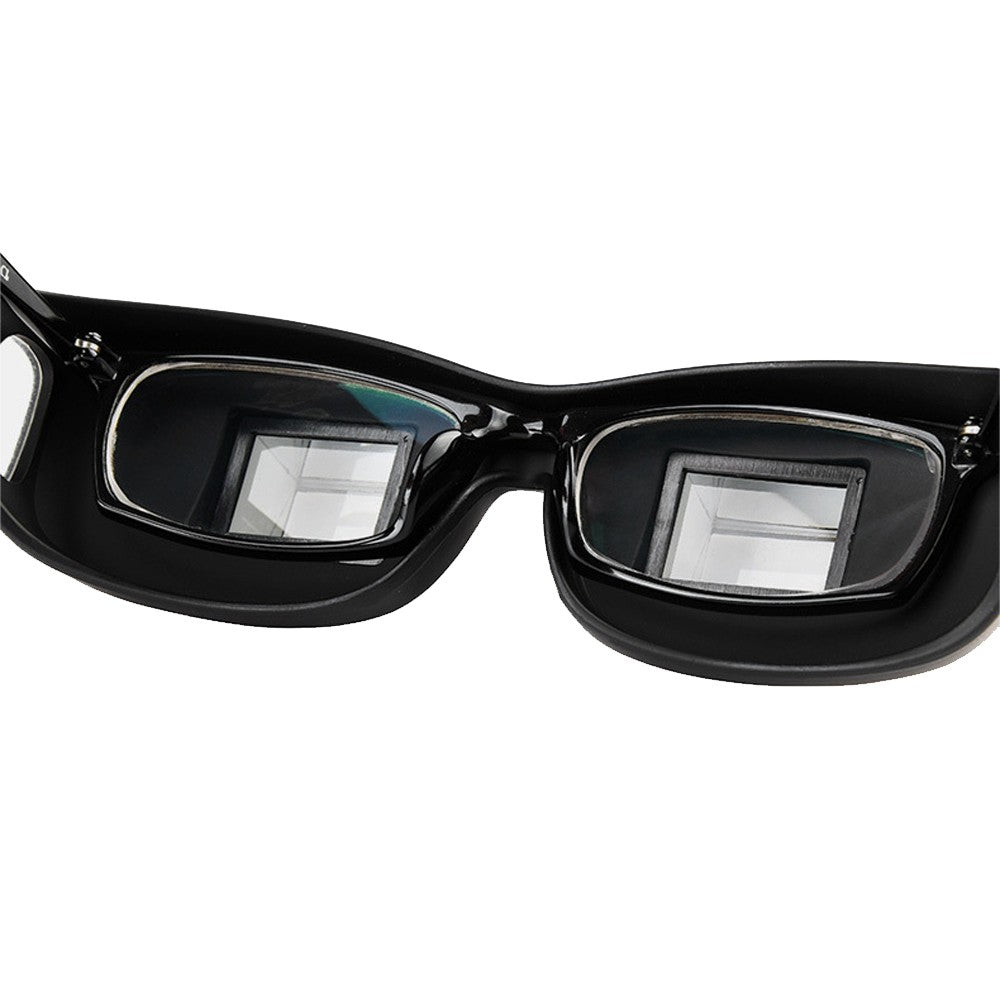 Lazy Reader Glasses Horizontal Reading Prism Spectacles for Laying Down Reading