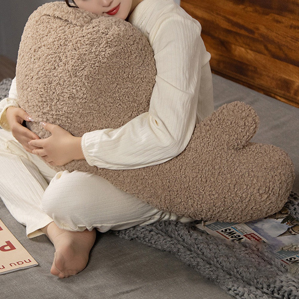 Bed Reading Pillow Backrest Pillow Lumbar Support Chair Cushion - Coffee