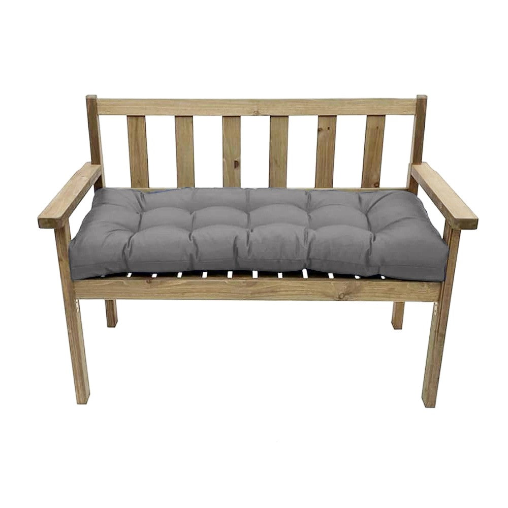 150x50cm Water-resistant Garden Bench Pad Swing Chair Cushion - Grey