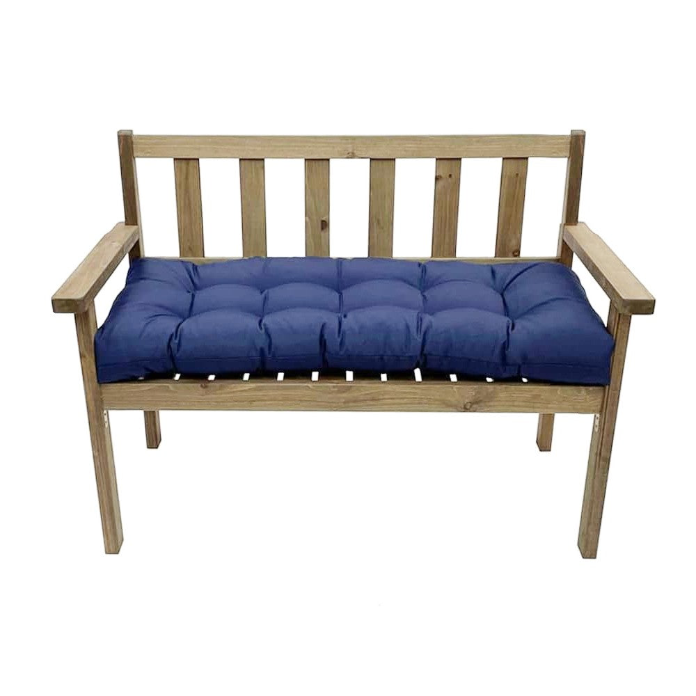 150x50cm Water-resistant Garden Bench Pad Swing Chair Cushion - Navy Blue