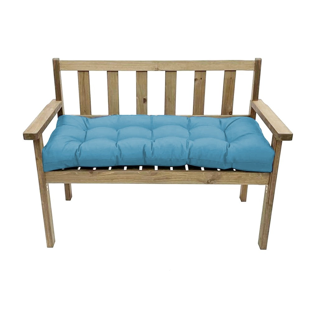 150x50cm Water-resistant Garden Bench Pad Swing Chair Cushion - Peacock Blue