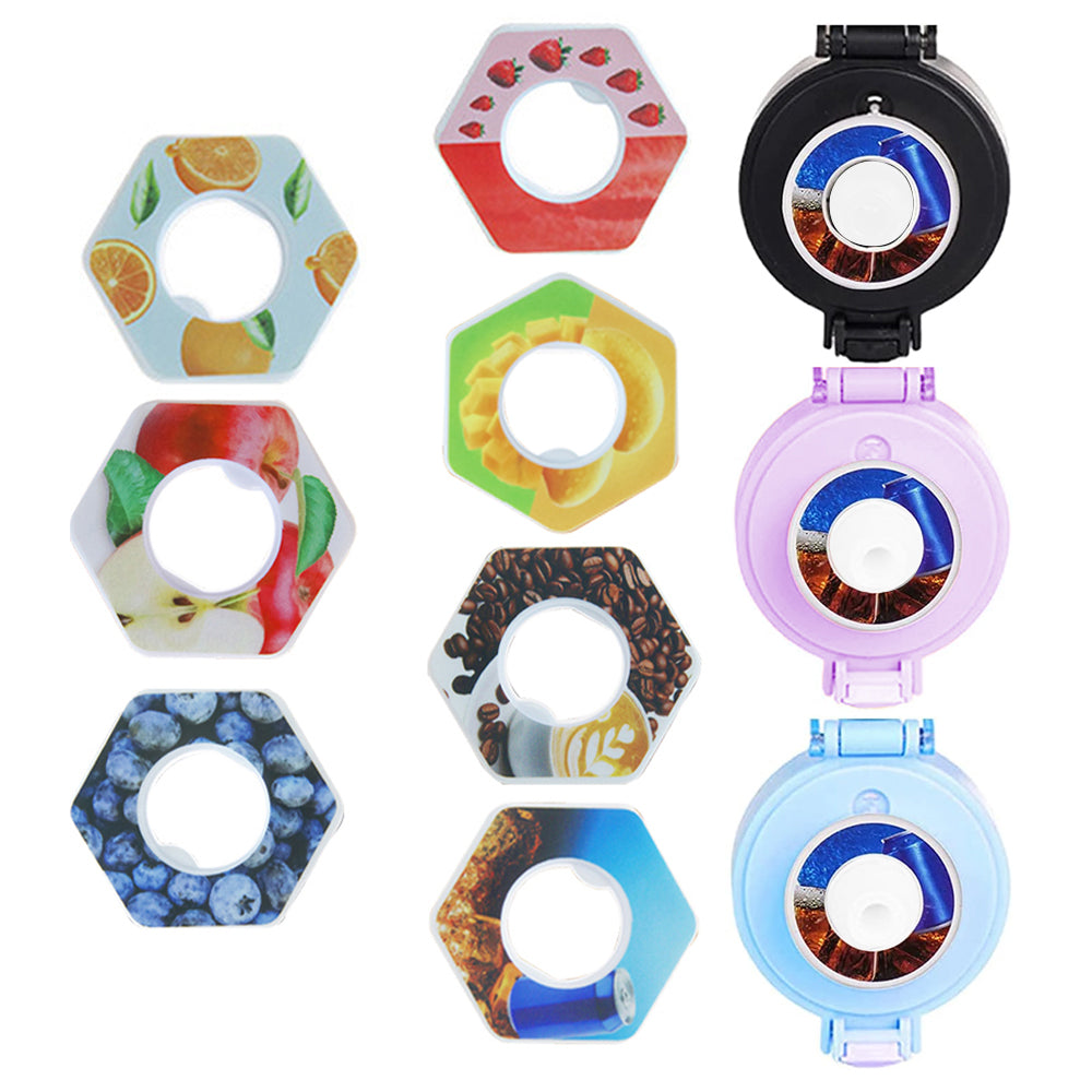 7 Fragrance Rings - Coffee+Blueberry+Apple+Mango+Orange+Coke+Strawberry