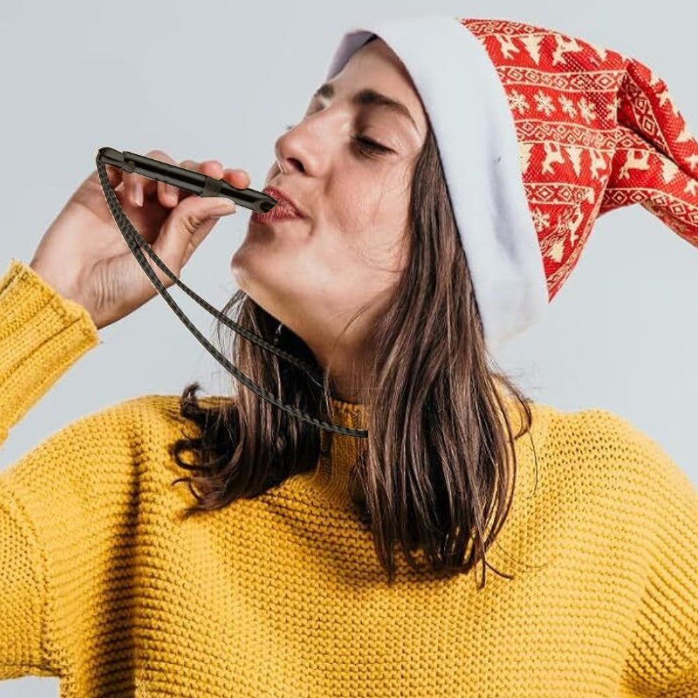 1Pc Mindful Breathing Necklace Anxiety Relief with Cleaning Brush - Black