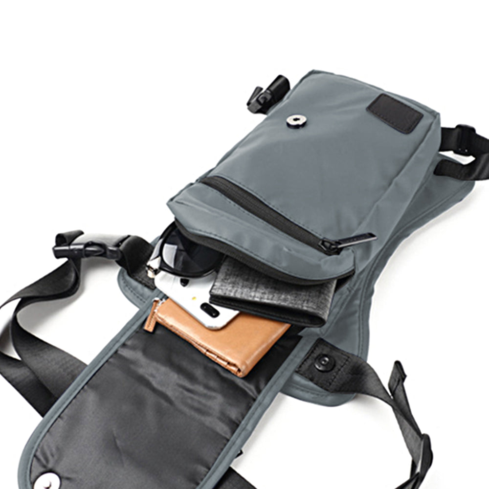 Multi-Functional Drop Legs Tactical Waist Bag Hip Drop Belt Waist Pack - Grey