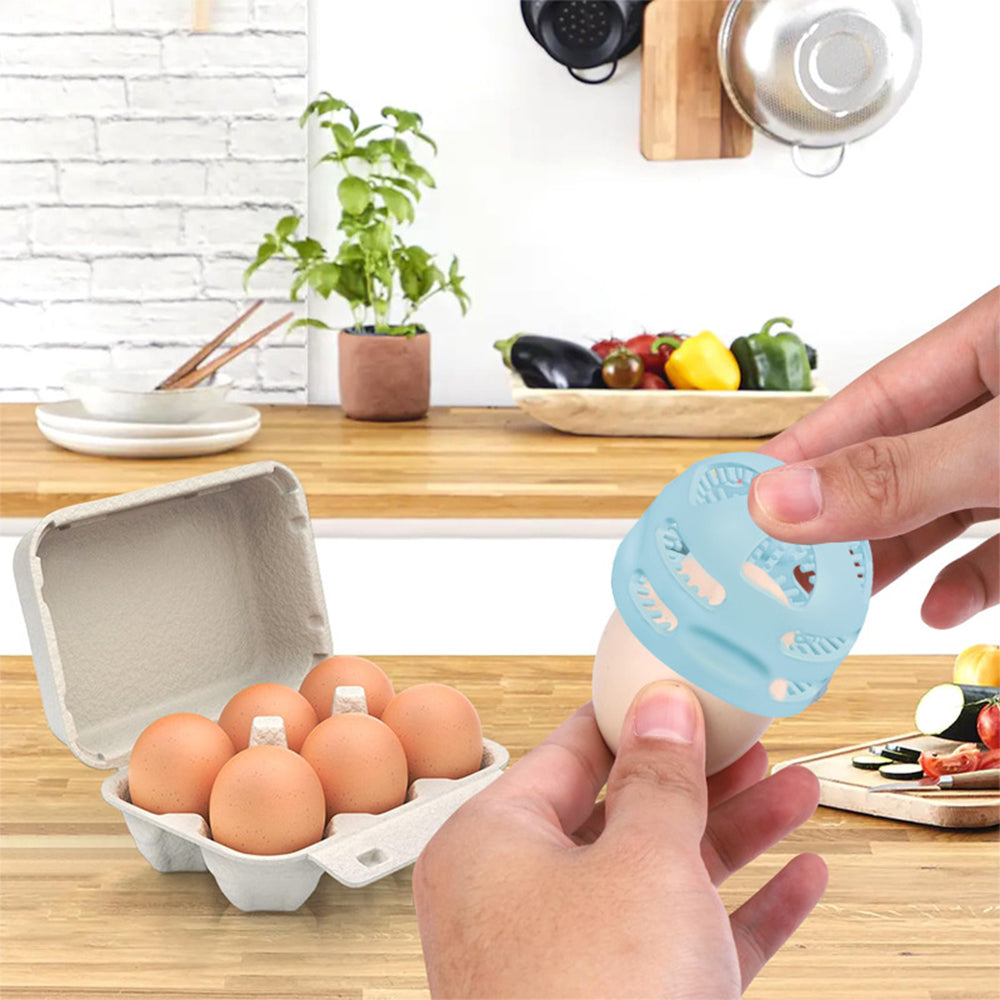 2Pcs Silicone Egg Washer Brush Reusable Cleaning Tools for Egg Blue