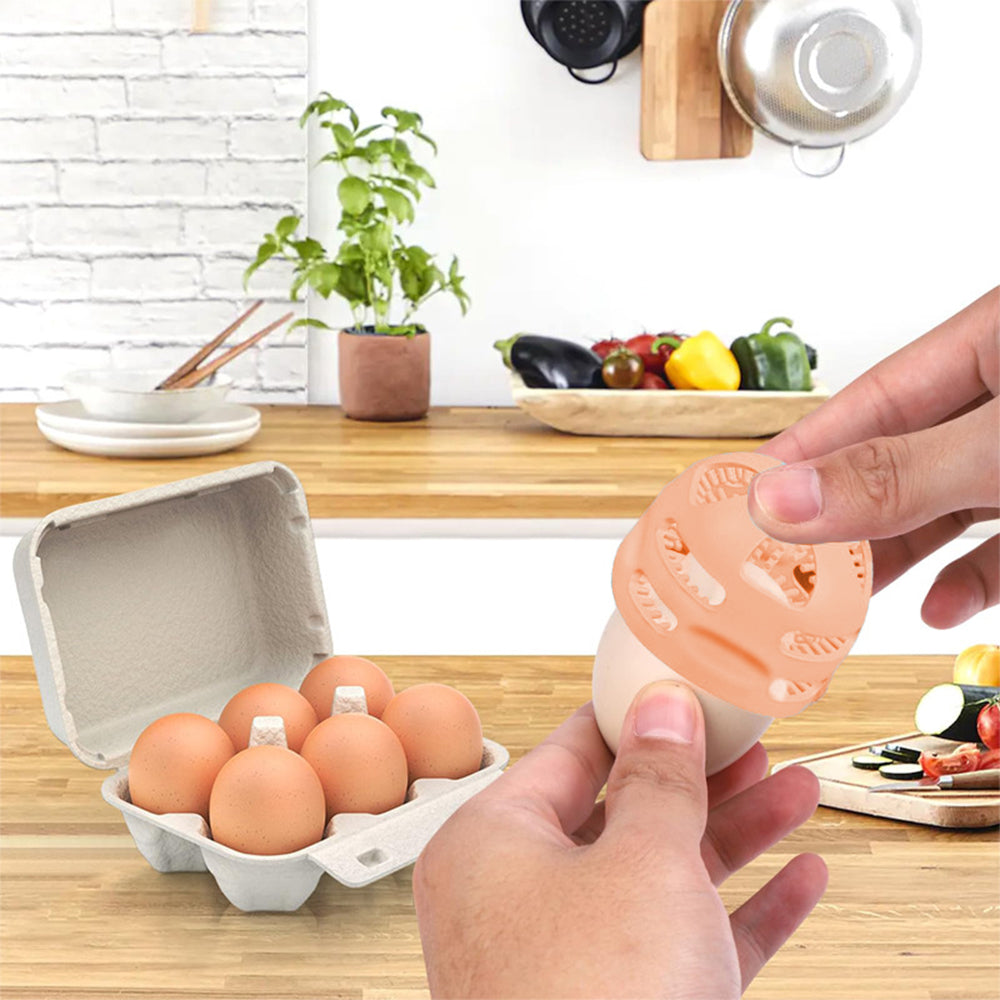 2Pcs Silicone Egg Washer Brush Reusable Cleaning Tools for Egg Pink