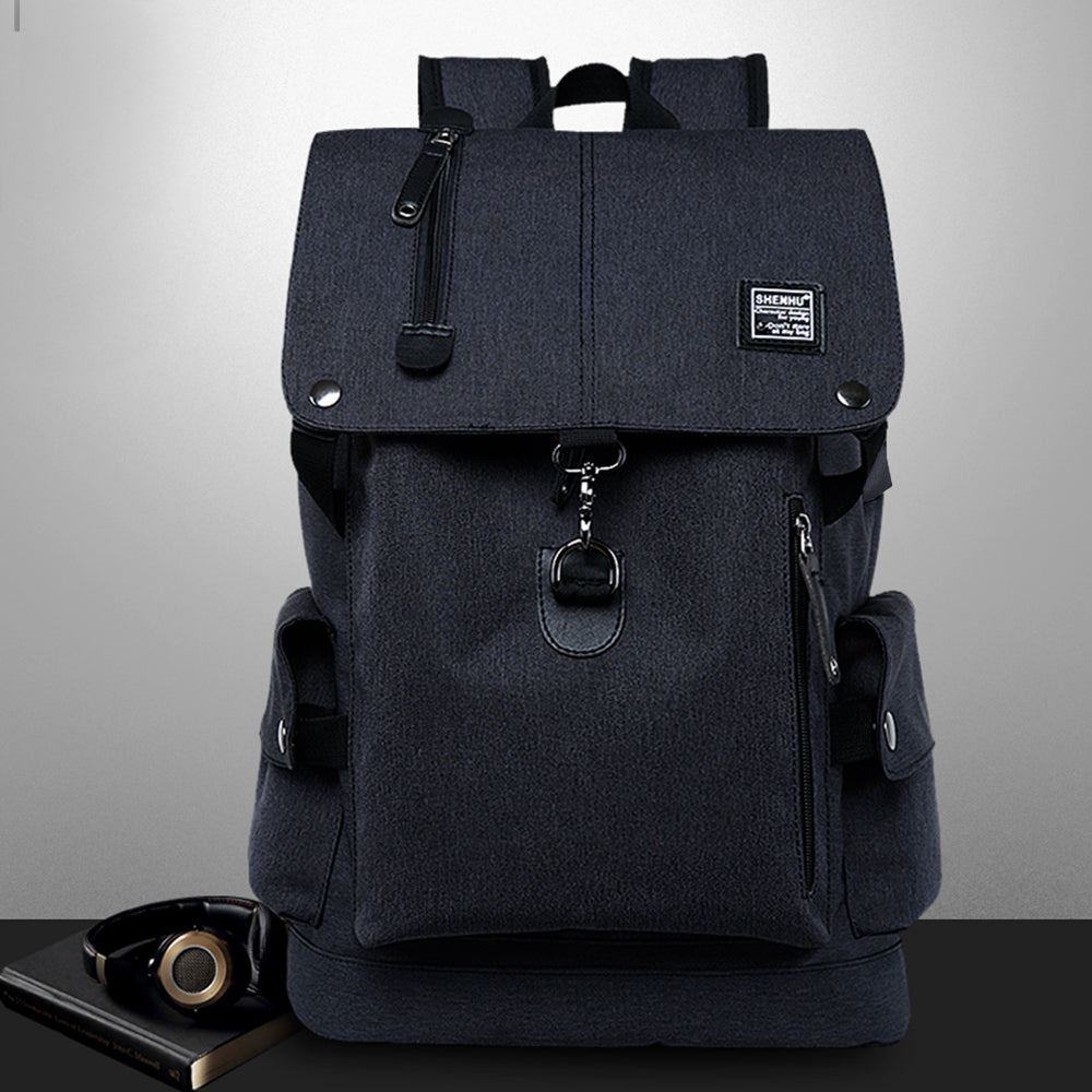 Large Capacity Anti-Theft Travel Backpack School Bag with USB charging Black