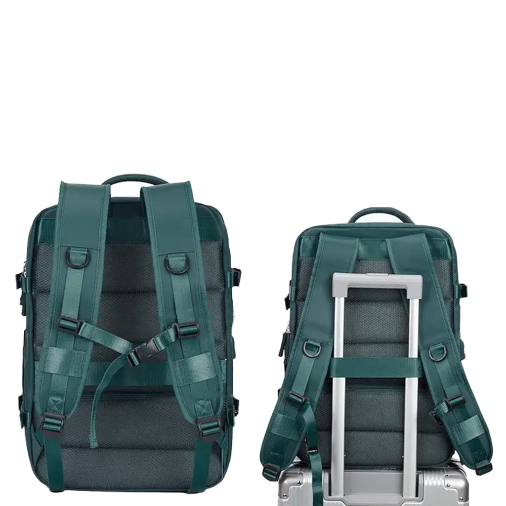 Large Travel Backpack Expandable Capacity Backpack for Women Men Green
